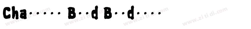 Chaloops Bold Bold字体转换